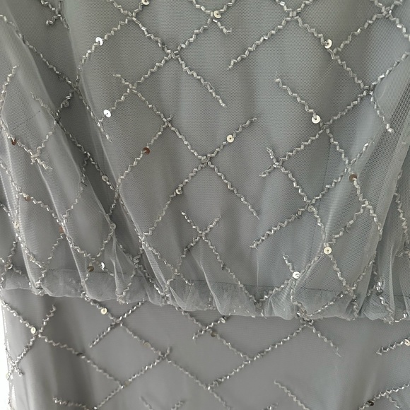 NWT Adrianna Papell Beaded Blouson Gown - Picture 3 of 7